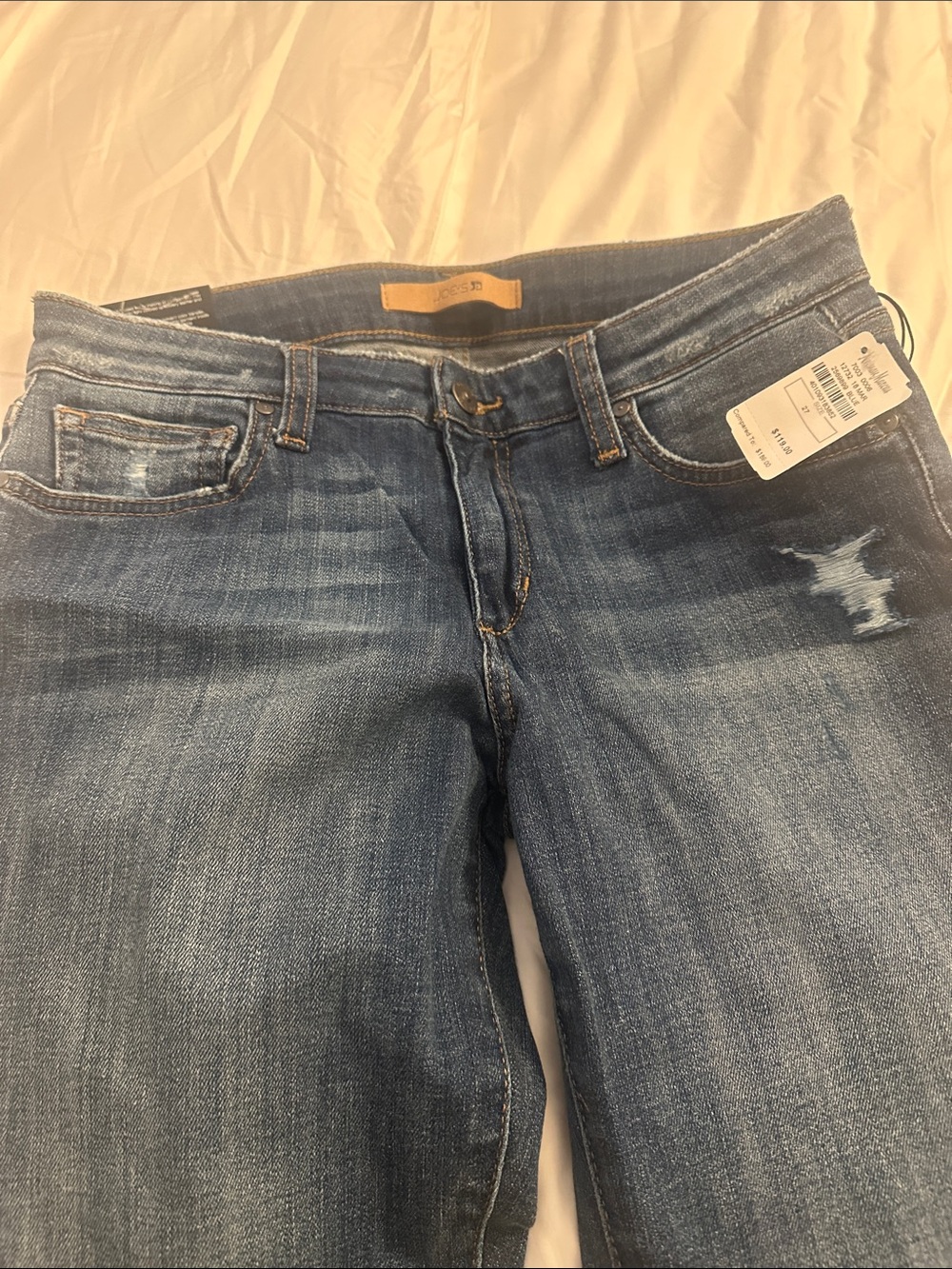 Joe's Jeans Women's Medium Blue Skinny Jeans with Light Distress
